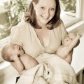 Mom Holding Twin Photo