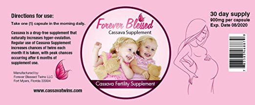 Organic Cassava Root - Fertility Supplement for Twins