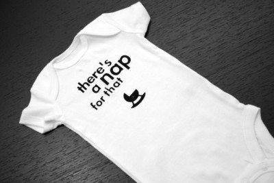 Funny Geek Baby Onesies - "There's a Nap for That"