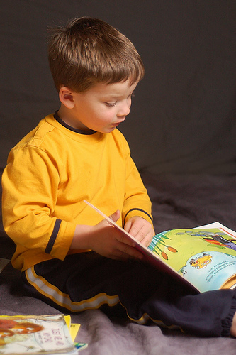 Child Reading Book