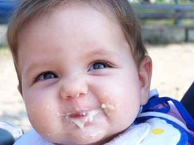 Baby Eating Food Photo