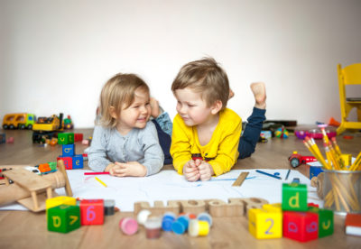 kids playing with toys