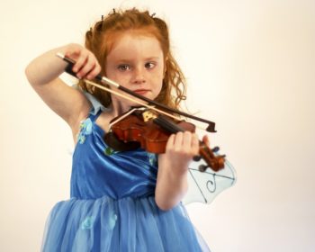 Child Playing Violin Image
