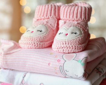 Pink Knitted Booties