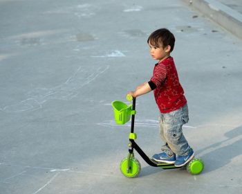 Child on Scooter
