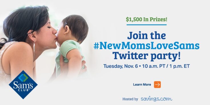 #NewMomsLoveSams Twitter Party