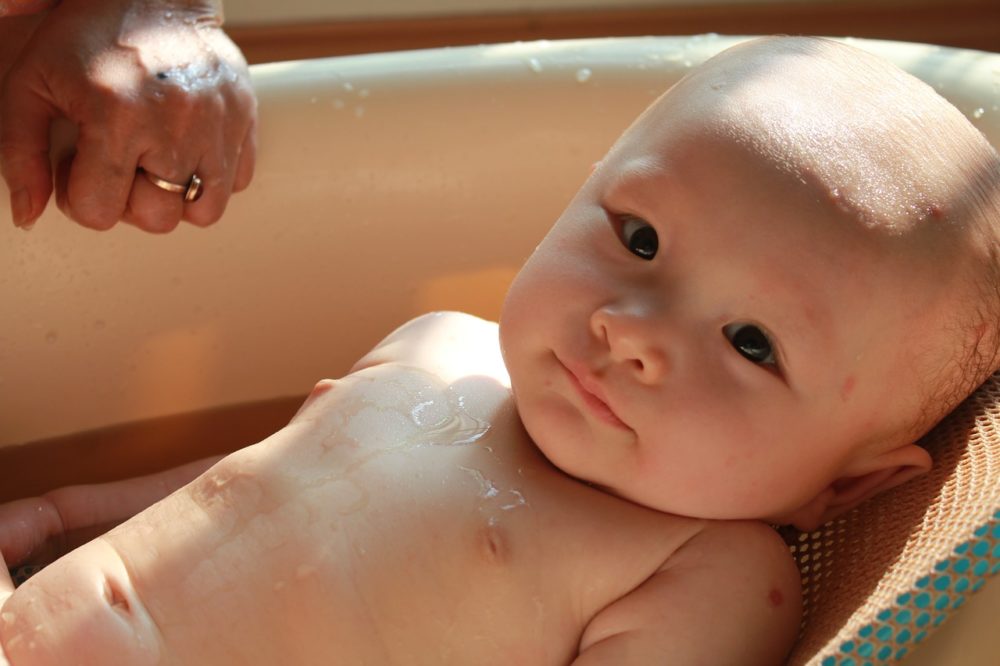 baby's first bath